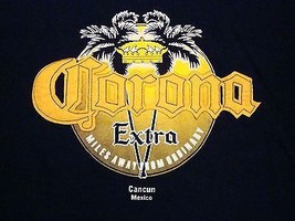 Corona Extra Cancun Mexico Import Beer Liquor College Party T Shirt M - £13.27 GBP