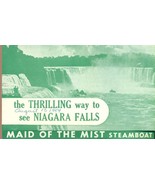 NIAGARA FALLS Maid of the Mist steamboat (1954) 4-page brochure - €8,48 EUR