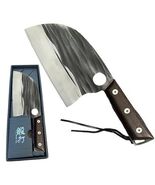 12.5" Butcher Knife Handmade Forged Kitchen Chef Knives Carbon Steel Cle... - $39.59