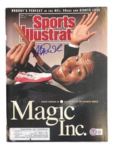 Magique Johnson Los Angeles Lakers Signé 1990 SPORTS Illustrated Revue Bas - £68.66 GBP