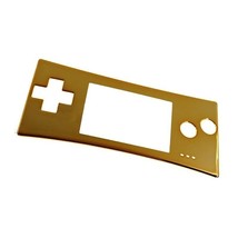Game boy micro front cover Chrome Gold GBM FREE SHIPPING! - £11.68 GBP