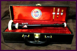 Cp Brand New Bombard Oboe Black African Wood Flute Chanter With Hard Carry Case - £97.90 GBP
