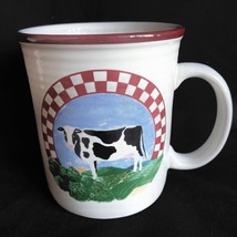 Mug Cow Century Stoneware  4.0&quot;h x 3.5&quot; dia 1.5&quot; handle Cup Vintage PET ... - £3.73 GBP