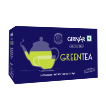Girnar Green Tea Bags Pure and Natural (25 Tea Bags) - £11.04 GBP