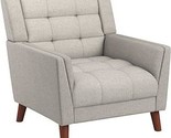 Christopher Knight Home Evelyn Mid Century Modern Fabric Arm Chair, Beig... - £317.10 GBP