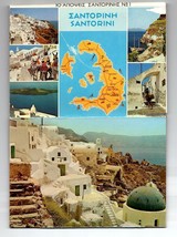 Vintage Souvenir FOLDER- Santoria - Greece 10 Picture Postcards BK33 - £3.95 GBP