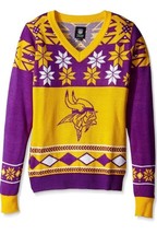 NFL Minnesota Vikings Womens Size Medium Christmas Party Ugly V Neck Sweater - £24.03 GBP