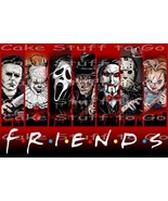 Halloween Horror Movie Friends Edible Cake Topper Decoration - $12.99