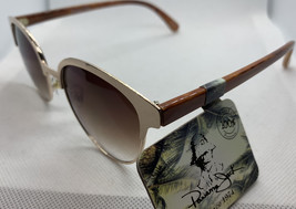 New Womens Panama Jack Gold With Faux Wood Arms And Brown Lens Nwt - £5.86 GBP