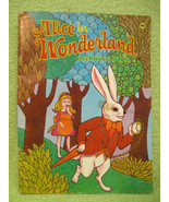 ALICE IN WONDERLAND Vtg Coloring Book 1975 Oyster Caterpillar CHESHIRE C... - $14.99