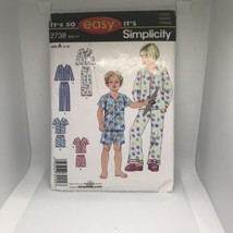 Simplicity ~ Toddler/Childs Pajamas ~ Long and Short PJ&#39;s with Pockets ~... - £7.39 GBP
