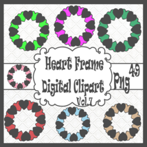 Heart Frame Digital Clipart Vol.7 - £1.35 GBP