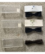 MENS VINTAGE  Clip on BOW TIES LOT OF 3 - $65.00