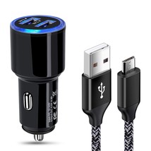 Fast Car Charger Android, Fast Charging Micro Usb Cable Compatible For S... - £11.72 GBP
