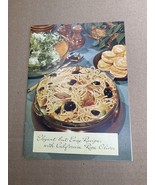 Vintage California Olive Cookbook Elegant But Easy Recipes 1960’s Booklet - $22.75