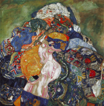 Art Oil Painting The Baby by Gustav Klimt Print Giclee Canvas - £7.46 GBP+