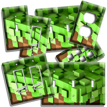 Video Game 3D Pixel Blocks Light Switch Wall Plates Outlet Kids Gamer Room Decor - £13.66 GBP+