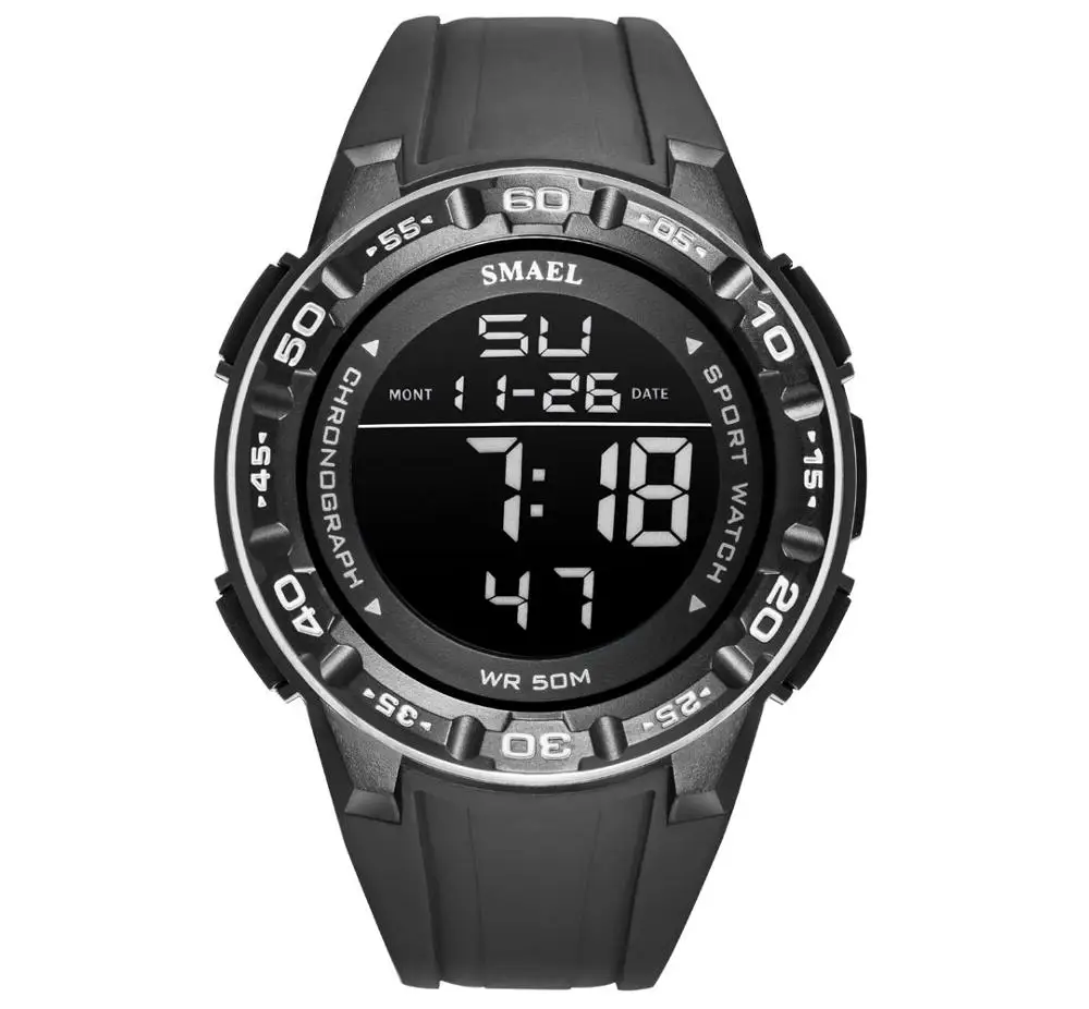  Watch Digital For Men SMAEL   Clo 50M Waterprrof Wrist Watch  LED Light reloj 1 - $64.36