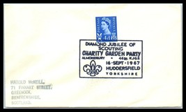 1967 GREAT BRITAIN Cover - Diamond Jubilee Scouting, Huddersfield N1 - $2.96
