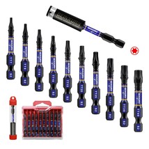 Geinxurn 10Pieces 2In. Impact Security Torx TT7-TT40 Screwdriver Bit Set... - $16.70