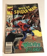 Web Of Spider-Man #51 Comic Book Wolves - $4.94