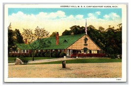 Assembly Hall WBA Camp Port Huron Michigan MI UNP WB Postcard N25 - £4.57 GBP