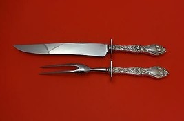 Lily by Frank Whiting Sterling Silver Roast Carving Set 2-Piece Hollow Handle WS - £165.18 GBP