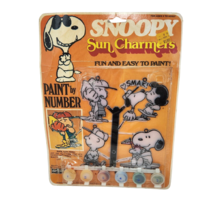 VINTAGE SNOOPY SUN CHARMERS PAINT BY NUMBER NOS NEW IN PACKAGE CHARLIE B... - $46.55