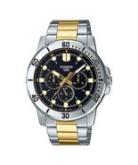 CASIODRESSSeries Sportses Black/Golden Waterproof Black Dial Black Analog