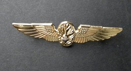 USN US NAVY FLIGHT SURGEON GOLD COLORED WINGS PIN BADGE 2.7 INCHES - $6.95
