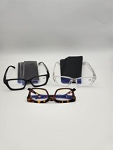 3 Pack Oversize Square Reading Glasses for Women, Blue Light Blocking +1.00 - £12.71 GBP