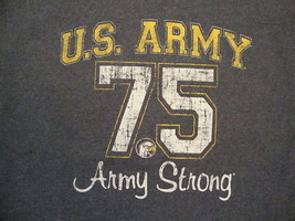 United States US Army Military Branch Army Strong Gray Distressed T Shirt M - £14.63 GBP