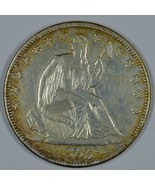 1855 O Seated Liberty circulated silver half dollar VF+ details Doubling... - £137.29 GBP