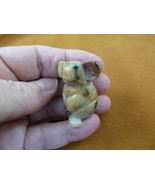 (Y-KOA-16) little white KOALA Australia figurine carving SOAPSTONE PERU ... - £6.63 GBP