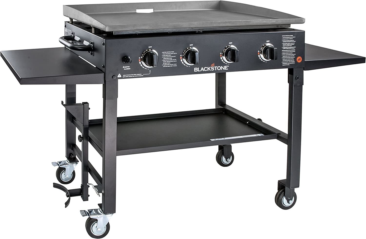 Blackstone 1554 36" Outdoor Griddle Station With Side Shelf 4 Burner Flat Top - $486.99