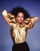 Diana Ross In Gold Top Studio Color 16x20 Canvas Giclee - £56.08 GBP