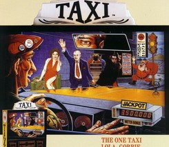 Taxi Pinball Flyer Original 1988 Promo Santa Dracula Pinbot Lola Vintage... - $28.03