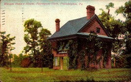 Vintage POSTCARD-WILLIAM Penn&#39;s House,Fairmont Park, Philadelphia, Pa BK46 - £0.97 GBP