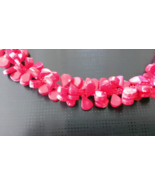 Artisan Handmade Designer Necklace Red Coral Kumihimo Woven Womens - $570.94 MXN
