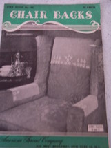 Vintage Star Book Chair Backs Crochet Patten Book American Thread Company  1950&#39; - £4.72 GBP