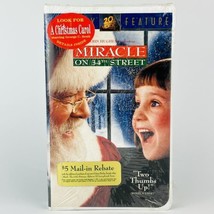 Miracle on 34th Street VHS Movie Christmas Santa 1994 Color New Sealed Watermark - £7.76 GBP