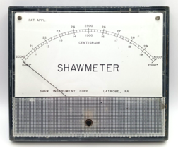 Weston Model 1976 Centigrade Panel Meter Shawmeter FS=100 UA D.C. - £27.53 GBP