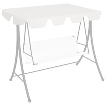 Replacement Canopy for Garden Swing White 150/130x105/70 cm - £14.79 GBP