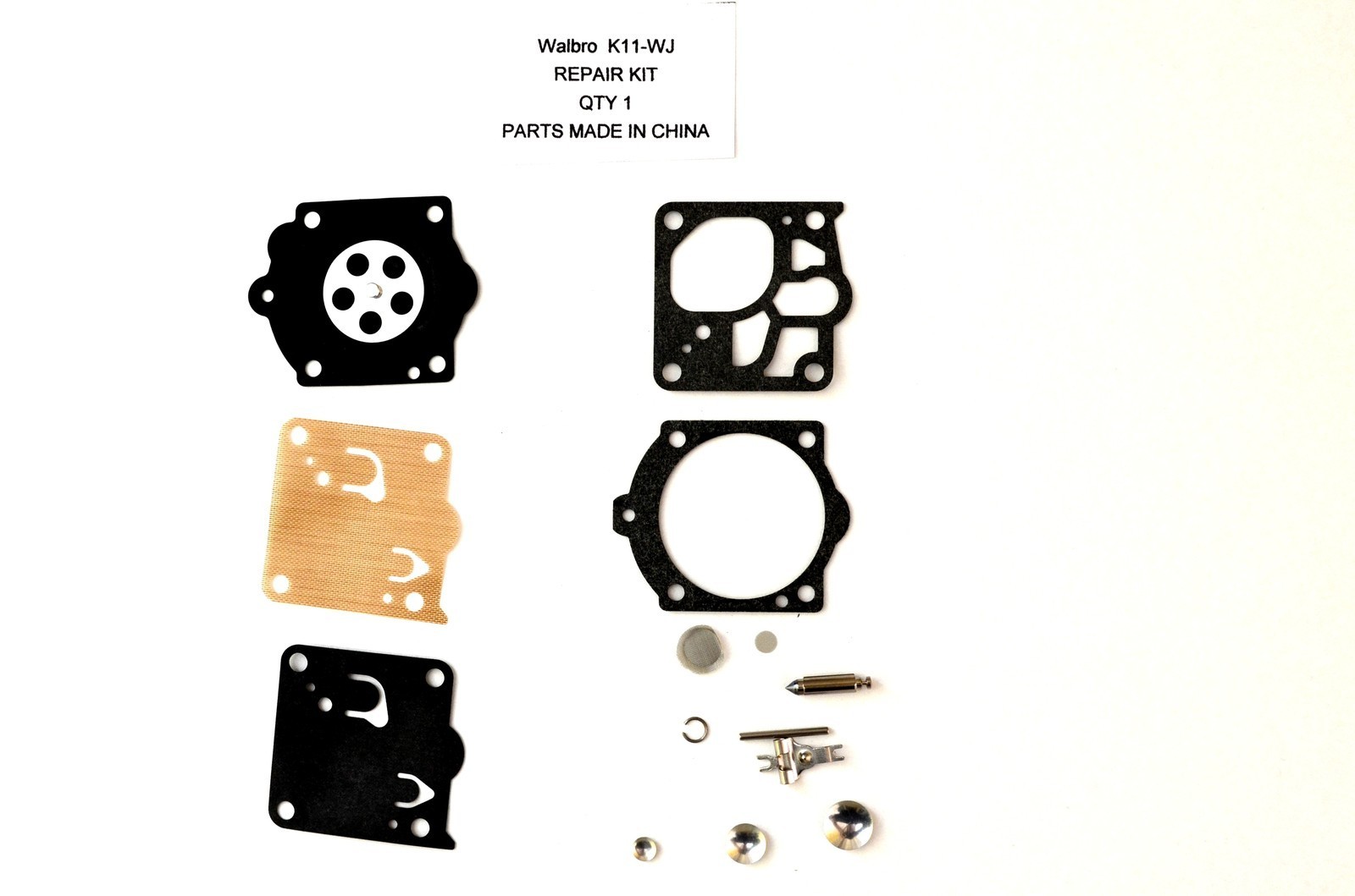 Carburetor Rebuild kit for Walbro K11-WJ (WJ-4, WJ-5, WJ-6, WJ-61, WJ-62, WJ-85) - $7.53