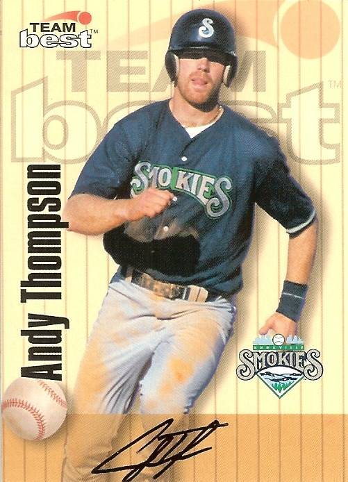 1998 team best autograph andy thompson blue jays baseball card - $4.99
