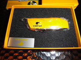  COHIBA  Stainless Steel Dual Blades Cigar Cutter &amp;  Lighter in boxes - £70.99 GBP