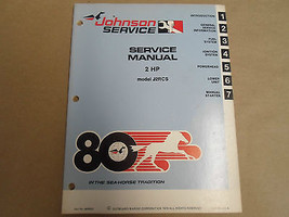 1980 Johnson Servizio Negozio Manuale 2 HP J2RCS OEM Barca - £52.34 GBP