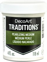 Traditions Artist Acrylic Pearlizing Medium 4oz White - £12.17 GBP