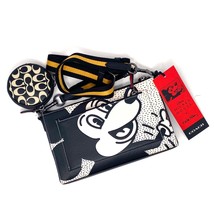 Limited Edition Coach Disney Mickey Mouse Keith Haring Holden Leather Cr... - £146.80 GBP