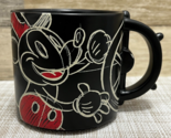 Hallmark Mickey Mouse Steamboat Willie Black Coffee Cup Mug w/ Ship Whee... - $14.50